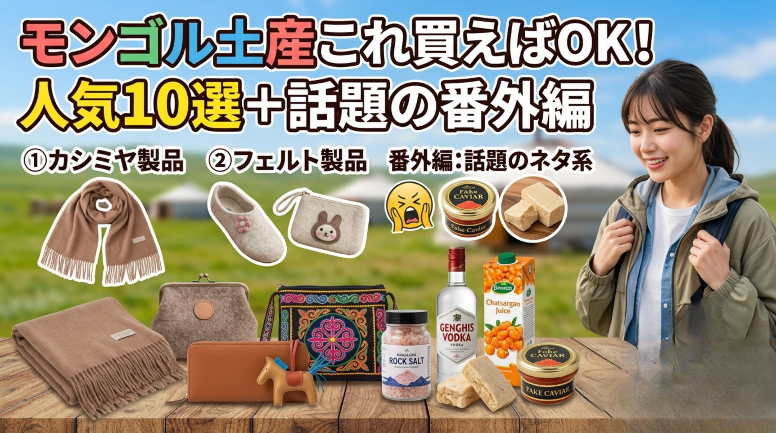 モンゴルで買うべきお土産10選｜定番からネタ系までまとめて紹介