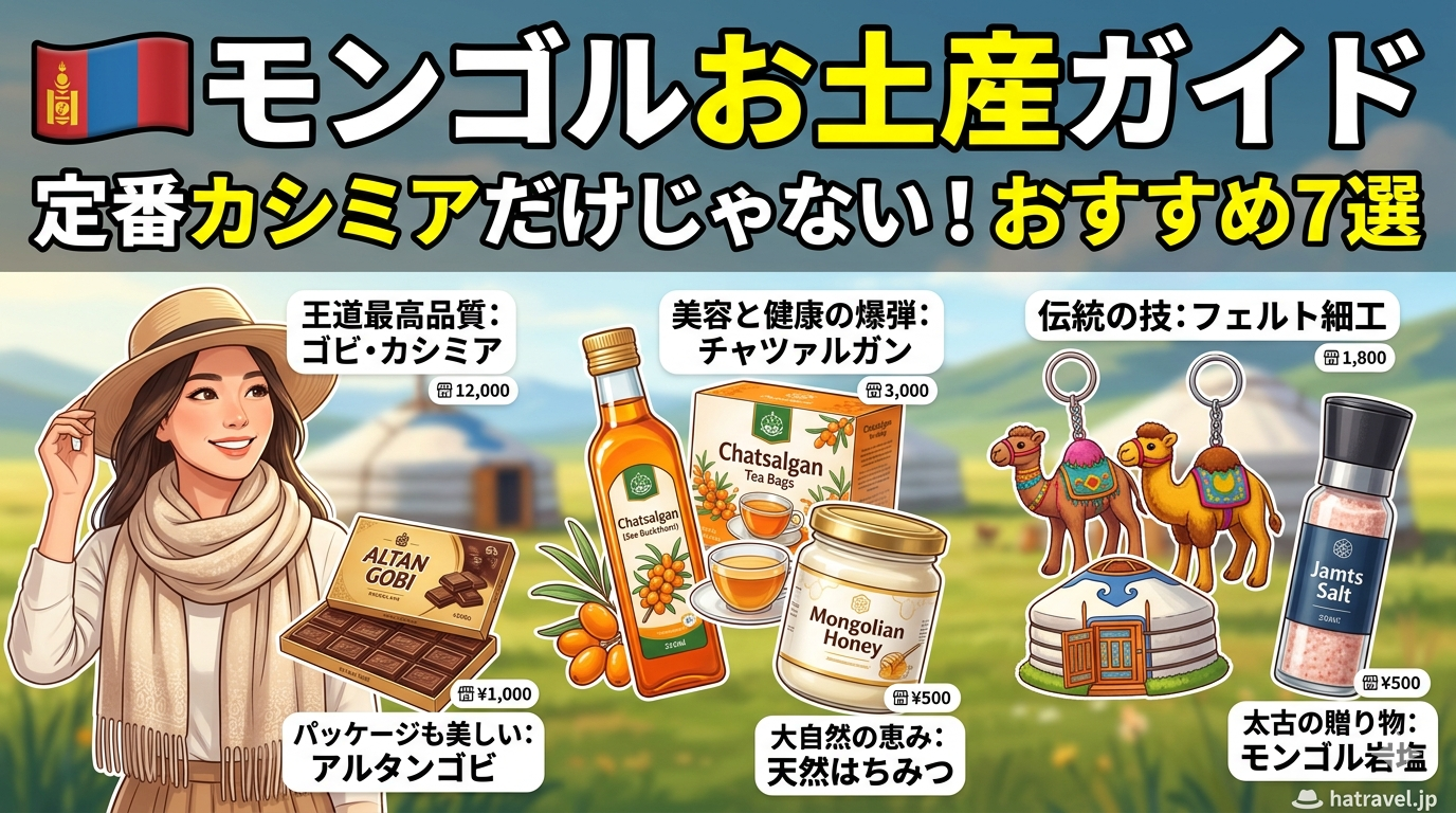 モンゴルお土産ガイド】定番カシミアだけじゃない！日本人ウケ抜群の
